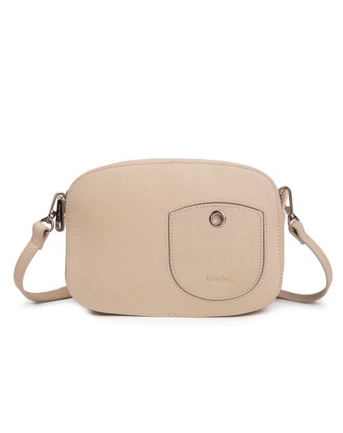 Renee VC beige leren schoudertas - 23x14x8 cm