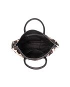 Julyet Fur boodschappentas met print van rundleer - 24,5x18x10 cm