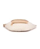 Beigefarbene Gürteltasche aus Leder - 20x12x6 cm