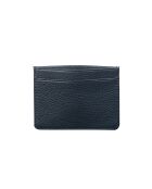 Porte-cartes en Cuir Anys G marine - 10,4x7,5 cm