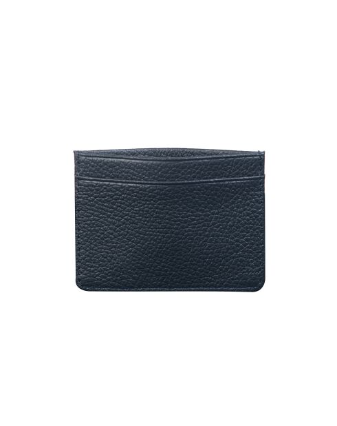 Portacarte Anys G in pelle blu scuro - 10,4x7,5 cm