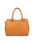Bolso Oria VC de piel camel - 34x25x18 cm
