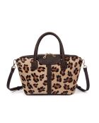 Julyet Fur Leo fawn boodschappentas - 24,5x18x10 cm