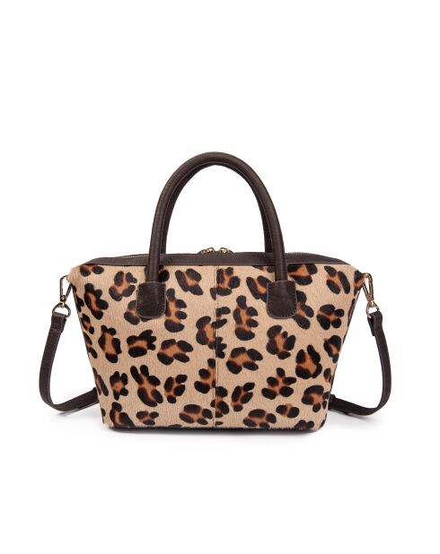 Julyet Fur Leo fawn boodschappentas - 24,5x18x10 cm