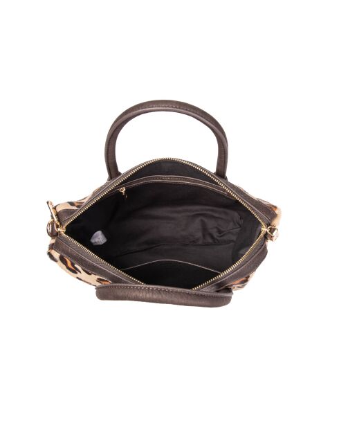 Julyet Fur Leo fawn boodschappentas - 24,5x18x10 cm