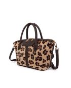 Julyet Fur Leo fawn boodschappentas - 24,5x18x10 cm