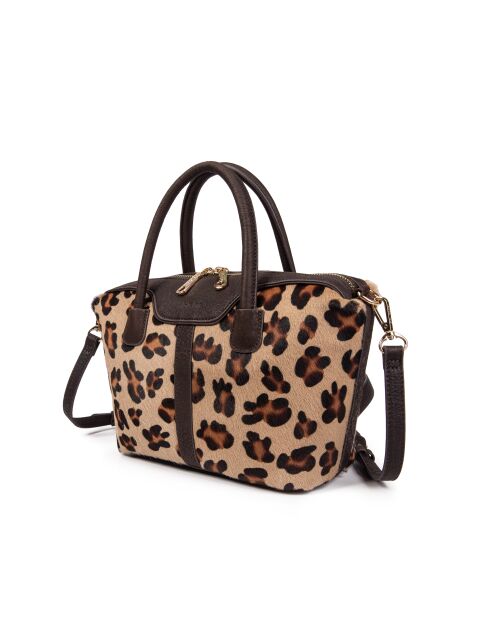 Julyet Fur Leo fawn boodschappentas - 24,5x18x10 cm