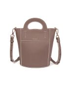 Cannes ZE Lederhandtasche donnergrau - 18x22x9,5 cm