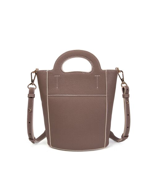 Cannes ZE Lederhandtasche donnergrau - 18x22x9,5 cm