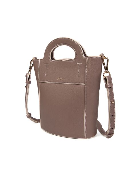 Cannes ZE Lederhandtasche donnergrau - 18x22x9,5 cm