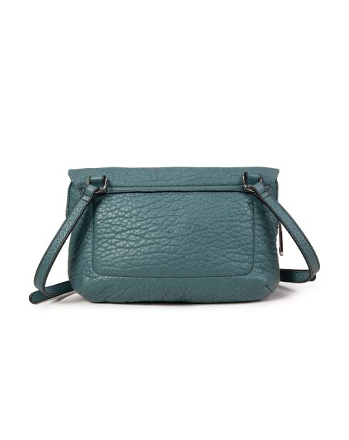Lisia BU Petrol leren schoudertas - 27x19x4 cm