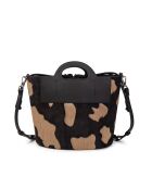 Bolso de mano ST Tropez Fur Leo de piel - 28x25x14 cm