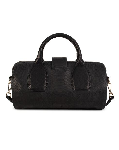 Flola SE Bowlinghandtasche aus schwarzem Leder - 29x15x13,5 cm