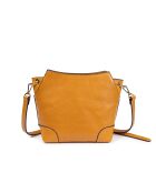 Mustard Tane A Schultertasche aus Leder, 18 x 17 x 8,5 cm