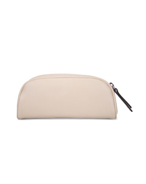 Trousse en Cuir Naely écrue - 19,5x7,5x5 cm