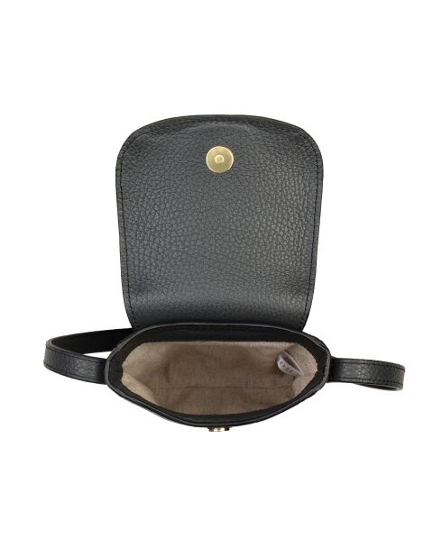 Zelie G Handytasche aus Leder, 11,5 x 17,5 x 1,5 cm, Dunkelgrau