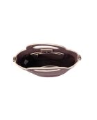 Cannes ZE Handtasche aus lila Leder - 18x22x9,5 cm