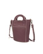 Cannes ZE Handtasche aus lila Leder - 18x22x9,5 cm