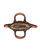 Velya cognac leren telefoonhoesje - 12,5x16,5x2,5 cm