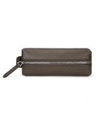 Lea Ledertasche, 19 x 7 x 4 cm, Dunkelgrau