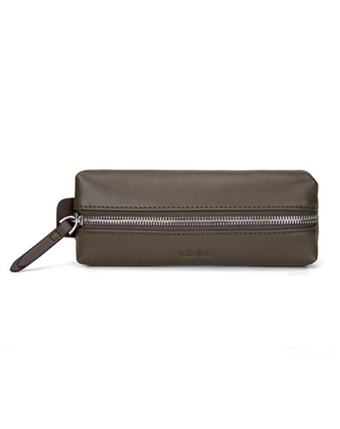 Custodia in pelle grigio scuro Lea - 19x7x4 cm