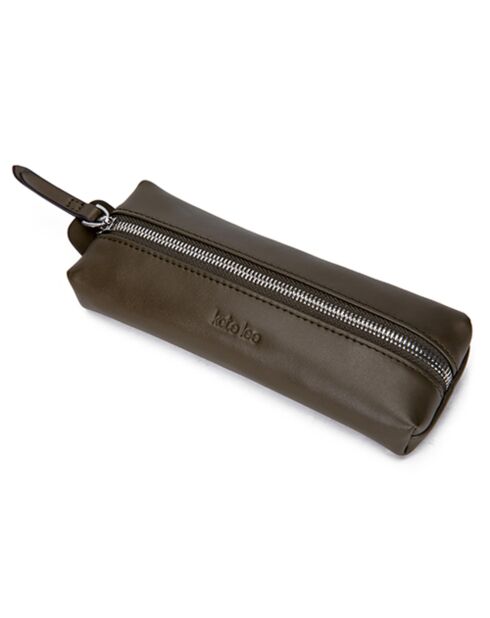 Custodia in pelle grigio scuro Lea - 19x7x4 cm