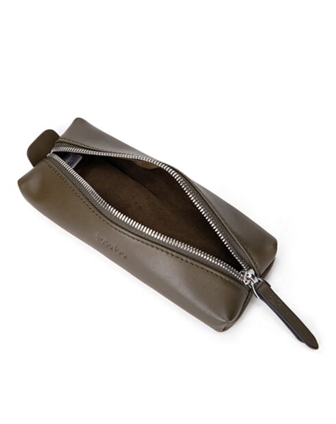 Custodia in pelle grigio scuro Lea - 19x7x4 cm