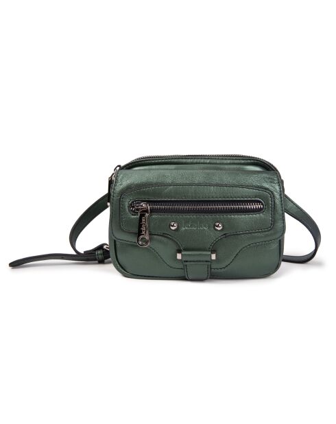 Hena Z jade leren schoudertas - 17,5x10x6 cm