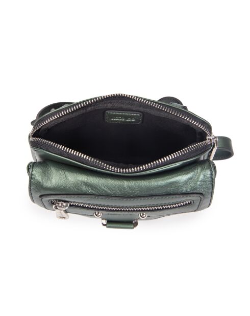 Hena Z jade leren schoudertas - 17,5x10x6 cm