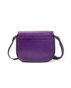 Schultertasche aus Leder New small Gibeciere Emelyne JU lila - 15x14x7 cm