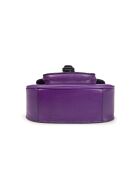 Schultertasche aus Leder New small Gibeciere Emelyne JU lila - 15x14x7 cm