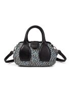 Pikasso Fur leo blauwe handtas - 22x12x9 cm