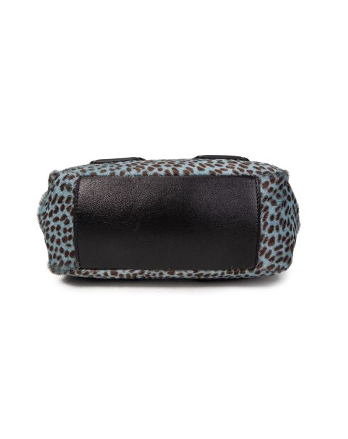 Pikasso Fur Leo blaue Handtasche - 22x12x9 cm