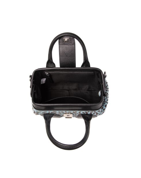 Pikasso Fur Leo blaue Handtasche - 22x12x9 cm