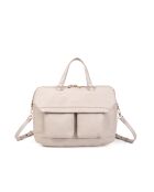 Fiona GL ecru leren boodschappentas - 34x22x13 cm