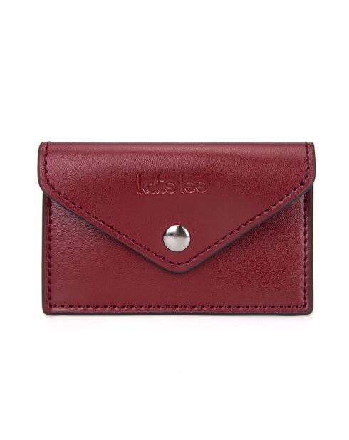 Portacarte Miley in pelle bordeaux - 10x6,2 cm