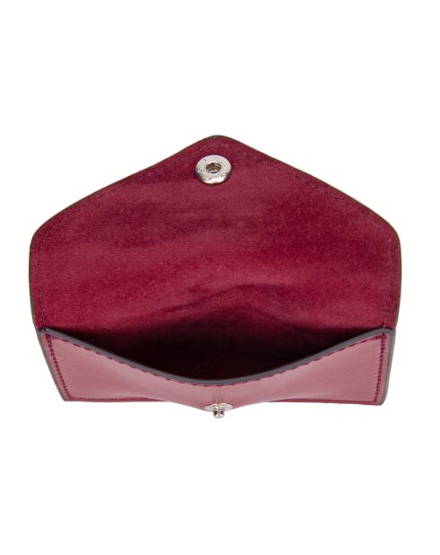 Portacarte Miley in pelle bordeaux - 10x6,2 cm