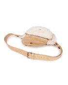 Beige leren heuptas van Ully Fur - 20x12x2,5 cm