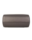 Flola G grijze leren bowlinghandtas - 29x15x13,5 cm