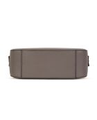 Grijze Dori SA leren handtas - 22,5x12,5x7,5 cm