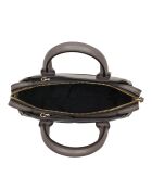 Grijze Dori SA leren handtas - 22,5x12,5x7,5 cm