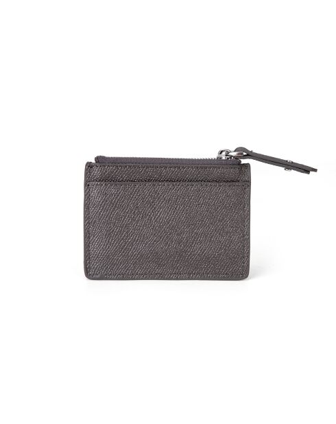 Porte-cartes et Porte-monnaie en Cuir Anyssa SA silver - 10,5x7,5x0,2 cm
