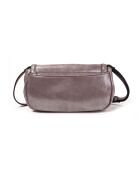 New Ully Schultertasche aus grauem Glitzerleder - 25x13x9 cm