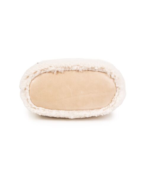 Mini Kacy beige leren schoudertas - 17x17,5x8 cm