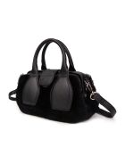 Bolso Pikasso Fur negro - 22x12x9 cm