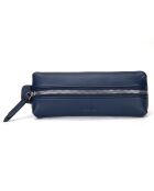 Funda de piel Lea azul oscuro - 19x7x4 cm