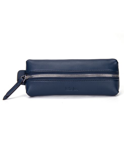 Funda de piel Lea azul oscuro - 19x7x4 cm