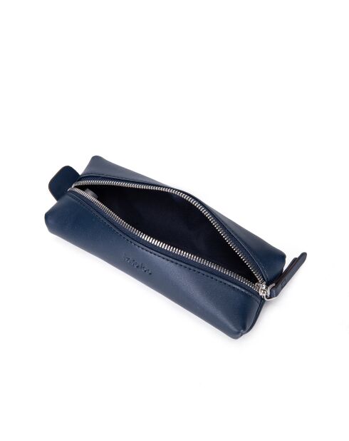 Funda de piel Lea azul oscuro - 19x7x4 cm