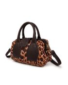 Pikasso-Pelztasche Leo in Rosa - 22x12x9 cm