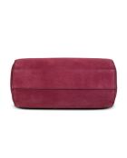 Flola V Plum leren bowlinghandtas - 29x15x13,5 cm